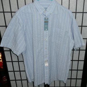 Jos. A Bank Blue SS  NEW Stays Cool Shirt L